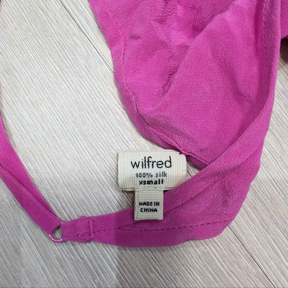 Wilfred Silk Peri Romper in Hot Pink - Picture 7 of 9